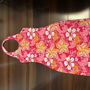 SHEIN Pink Floral Backless Dress